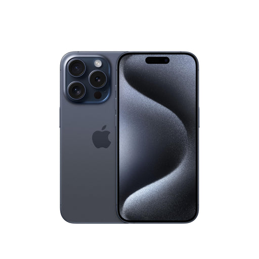 Apple iPhone 15 Pro - 5G smartphone - dual-SIM / Internal Memory 256 GB - OLED display - 6.1" - 2556 x 1179 pixels (120 Hz) - 3x rear cameras 48 MP, 12 MP, 12 MP - front camera 12 MP - natural titanium