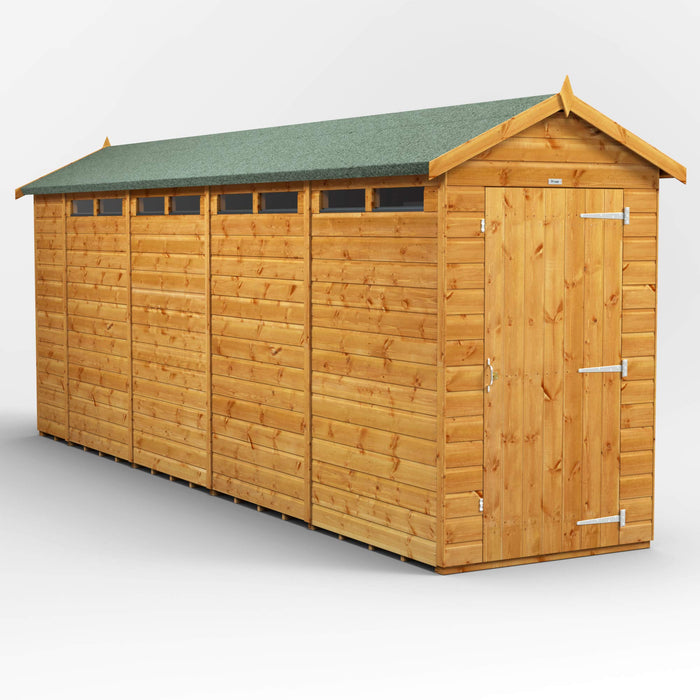 Power Garden Shed 184PASS Golden Brown 18x4