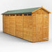 Power Garden Shed 184PASS Golden Brown 18x4