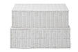 ARPAN Storage Chest Plastic White 60 x 40 x 20 cm Set of 2