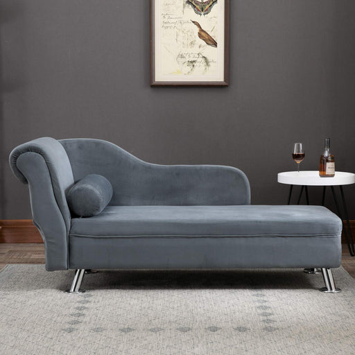 HOMCOM Chaise Longue 750 x 560 x 1600 mm Grey