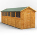 Power Garden Shed 206PA Golden Brown 20x6