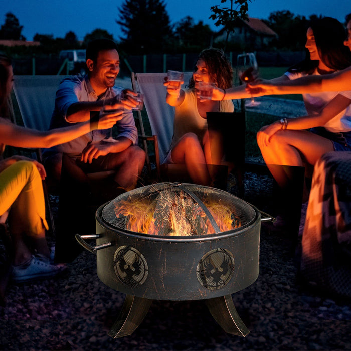 OutSunny Firepit 842-254 Metal