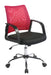 Nautilus Designs Ltd. Medium Mesh Back Task Operator Armchair with Chrome Base Raspberry