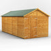 Power Garden Shed 188PAWDD Golden Brown 18x8