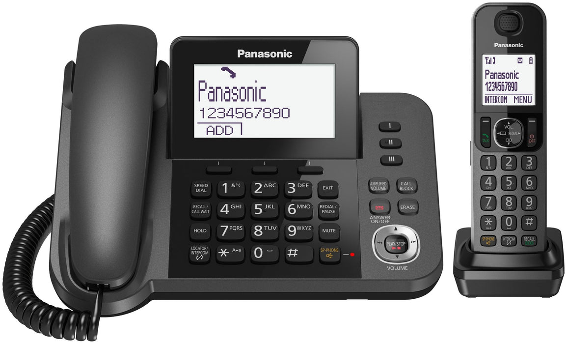 Panasonic KX-TGF320E Digital Cordless Answering System Metallic Black