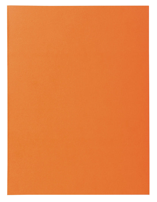 Exacompta Super Square Cut Folder A4 Orange Cardboard 160 gsm Pack of 500