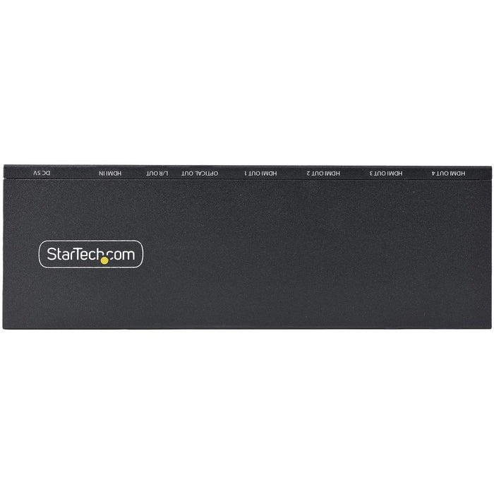 StarTech.com 4-Port 4K 60Hz HDMI 2.0 Video HDMI Splitter with Built-in Scale