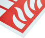 Exit Sign Fire Marshalls Plastic Red, White 20 x 30 cm