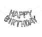 On the Wall Balloons Happy Birthday Silver 21418 Set of 17