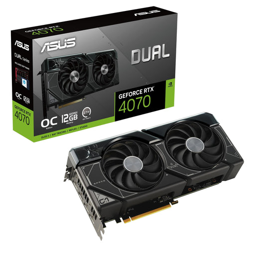 ASUS Dual GeForce RTX 4070 - OC Edition - graphics card - GeForce RTX 4070 - 12 GB GDDR6X - PCIe 4.0 - HDMI, 3 x DisplayPort