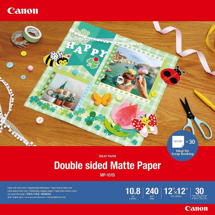 Canon Double-sided Matte Paper MP-101D - Matte - 275 micron - 304.8 x 304.8 mm - 240 g/m² - 30 sheet(s) paper