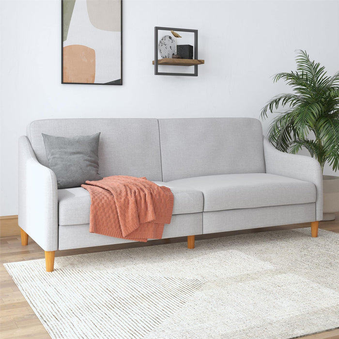 DOREL HOME 3 Seat Sofa LIGHT GREY LINEN Linen 1,955.80 (W) x 825.50 (D) x 838.20 (H) mm