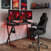 Alphason Gaming Desk Phantom Black 760 x 1350 mm