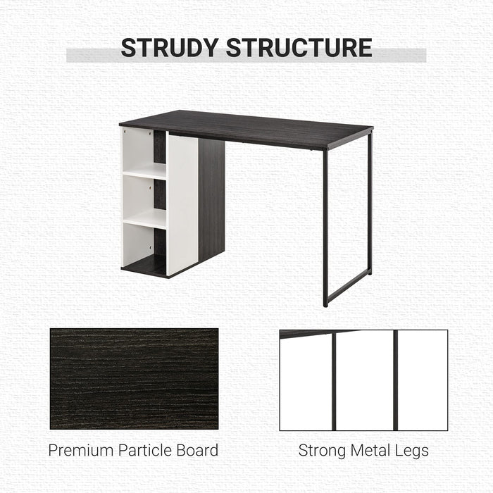 HOMCOM Desk Metal Grey 555 x 750 mm