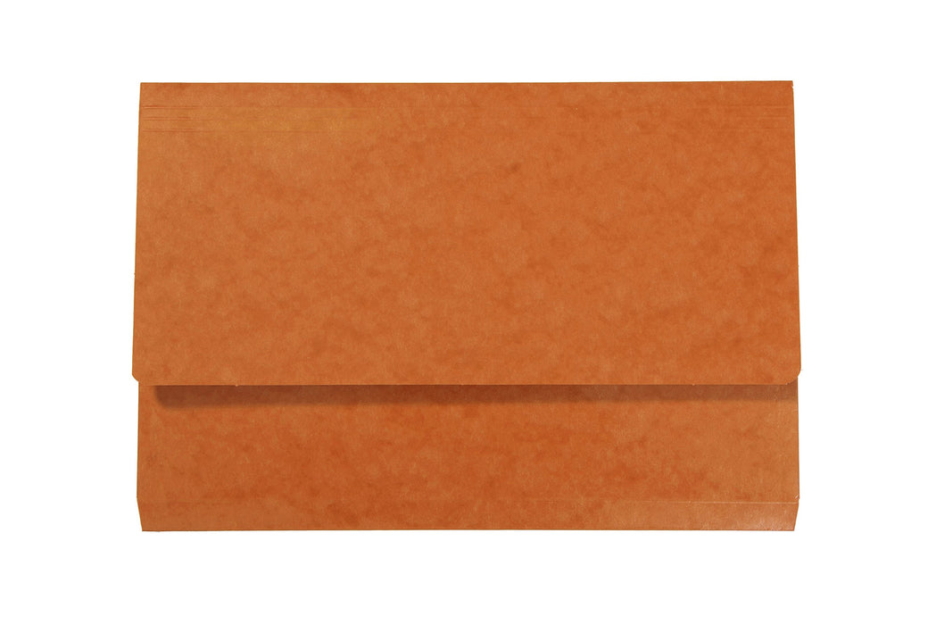 Exacompta Iderama Document Wallet 6508Z Card 35.7 (W) x 24.5 (D) x 0.4 (H) cm Orange Pack of 10