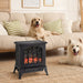 Homcom Electric Fireplace Heater with LED Flame Effect