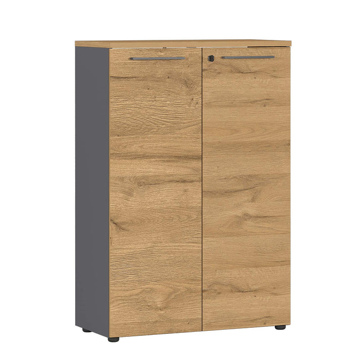 Germania Cupboard 4232-564 Graphite, Grandson Oak 800 x 400 x 1,200 mm