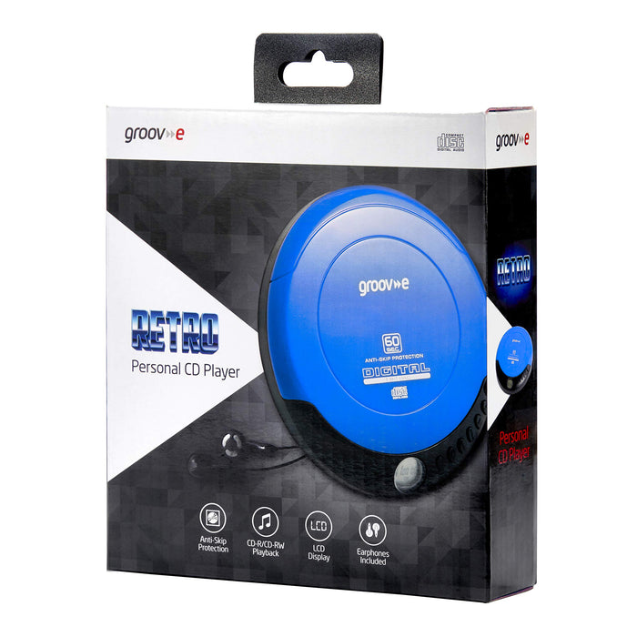 Groove-e Personal CD Player GVPS110/BE Blue