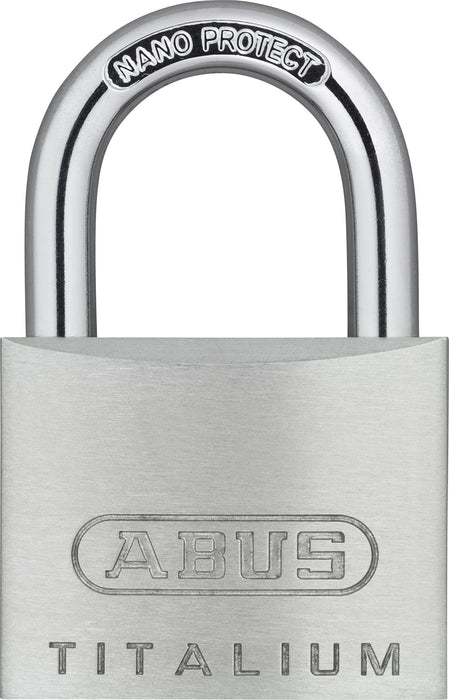 ABUS Padlock Keys 64TI/60mm Nano Protect Silver 1 x Carded Padlock