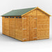 Power Garden Shed 148PASSDD Golden Brown 14x8