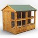 Power Garden Shed 86PAPS Golden Brown 8x6