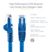 StarTech.com 3m CAT6 Low Smoke Zero Halogen 10 Gigabit Ethernet Blue Cable ETL Verified