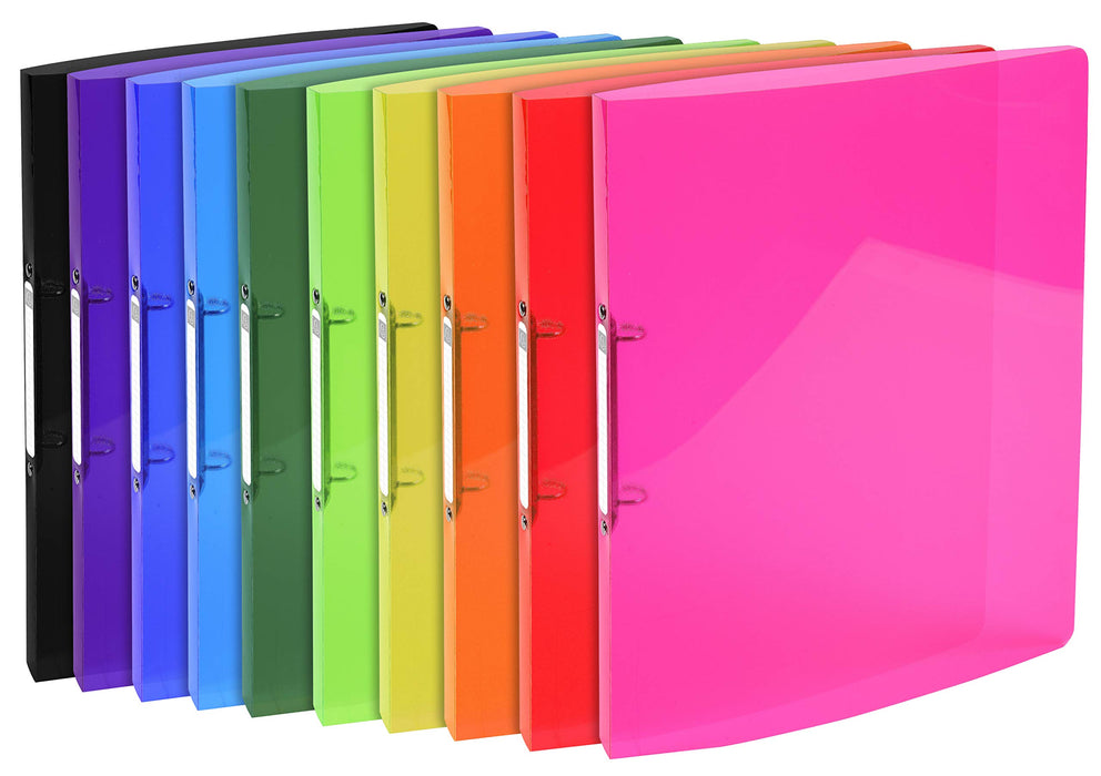 Exacompta Ring Binder Iderama 54670E Polypropylene A4 15 mm 2 ring Assorted Pack of 20