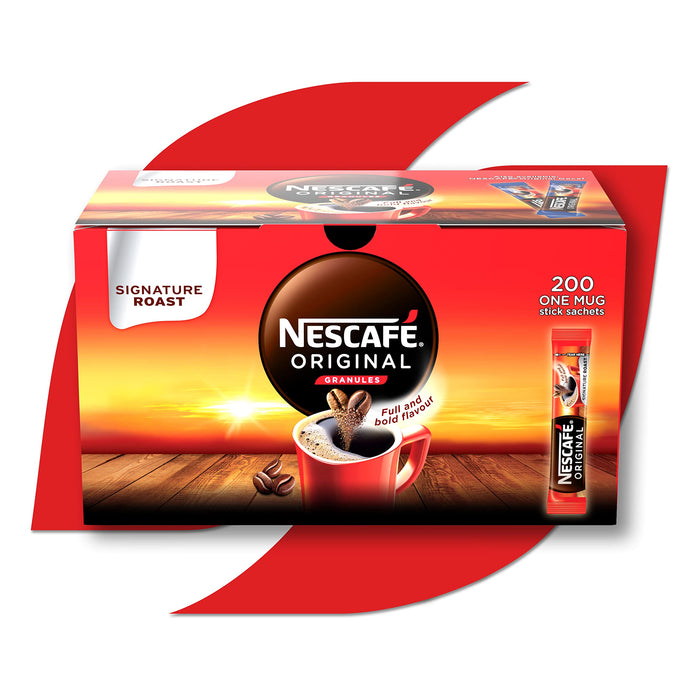 NESCAFÃ‰ Original Instant Coffee Sachets Granules 1.8 g Pack of 200