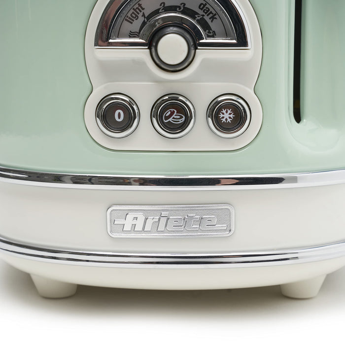 Ariete Toaster 2 Slices Stainless Steel Vintage 810W Green