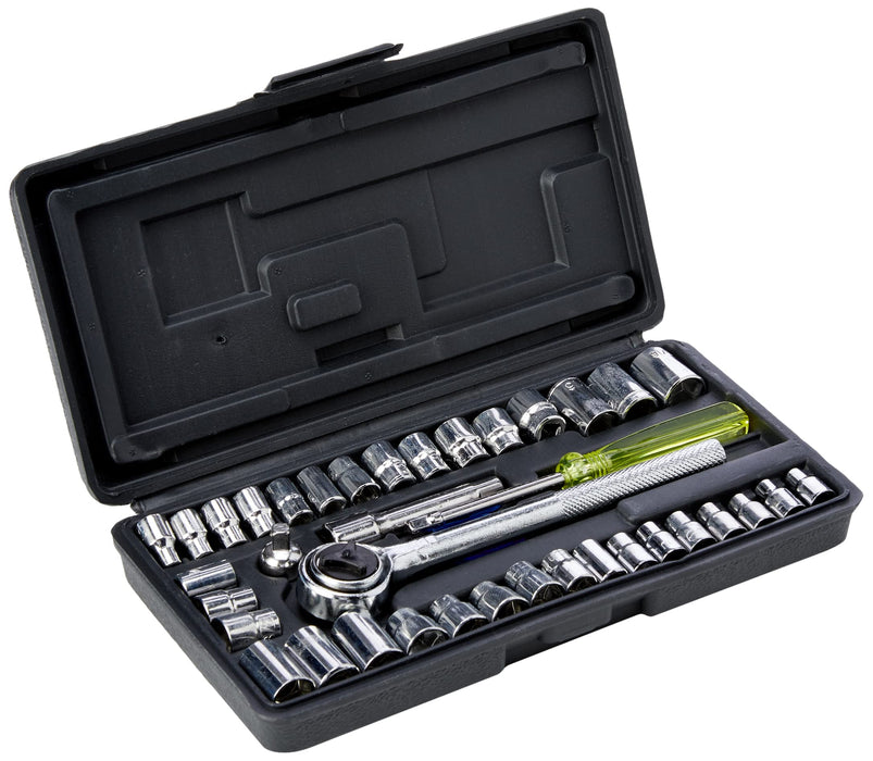 Socket Set of 40 Metric & AF 1.4in & 3.8in Drive