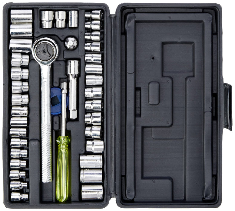 Socket Set of 40 Metric & AF 1.4in & 3.8in Drive