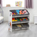 LIBERTY HOUSE TOYS Storage Unit TFLH021CD Medium-density fibreboard and Fabric 3+ 630 (W) x 300 (D) x 600 (H) mm White