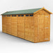 Power Garden Shed 204PASS Golden Brown 20x4