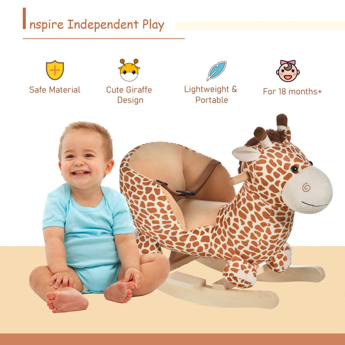 HOMCOM Rocking Horse 330-006 Beige