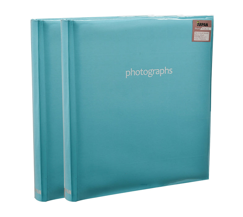 ARPAN Photo Album AL-9144-X2 120 5 x 7 '' Pictures Black Pack of 2