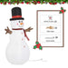 HOMCOM Christmas Snowman Inflatable Multicolour 80 x 182 cm