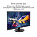 ASUS VA27DQF - LED monitor - gaming - 27" - 1920 x 1080 Full HD (1080p) @ 100 Hz - IPS - 250 cd/m² - 1300:1 - 1 ms - HDMI, DisplayPort - speakers - black