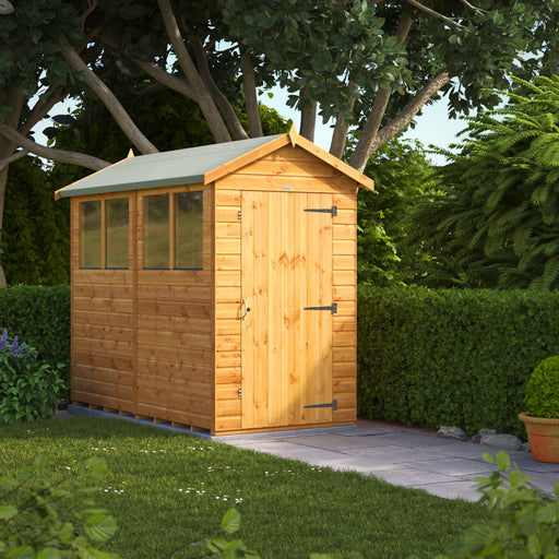 Power Garden Shed 84PA Golden Brown 8x4