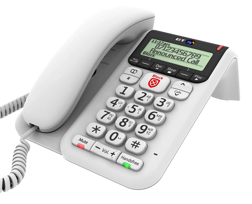 BT Decor 2600 Corded Telephone White