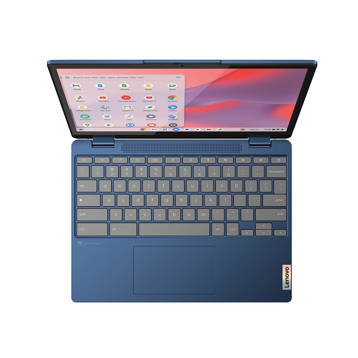 Lenovo IdeaPad Flex 3 12IAN8 12.2 Inch Touchscreen Intel N100 4GB RAM 64GB eMMC Intel UHD Graphics ChromeOS Blue Chromebook