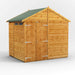 Power Garden Shed 68PASSDD Golden Brown 6x8