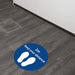 Trodat Floor Sticker Keep your distance Blue, White Vinyl 40 x 40 cm