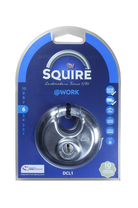 SQUIRE Discus Padlock DCL1 Hardened Steel