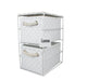 ARPAN Storage Cabinet with 2 Drawers Polypropelene White 18 x 25 x 33 cm