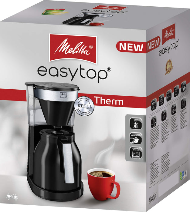 Melitta Easytop Therm 1023-08 Drip Coffee Maker 1.1L Black