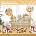 HOMCOM Advent Calendar Sled with Countdown Village