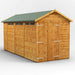 Power Garden Shed 146PASSDD Golden Brown 14x6