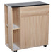 HOMCOM Kitchen Cart Particle Board Brown 395 x 885 mm