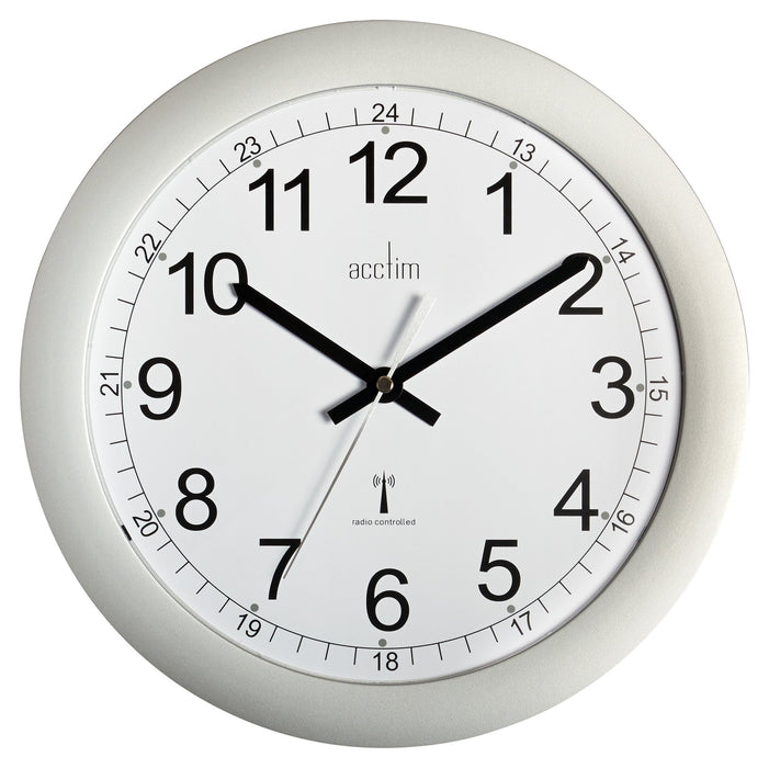 Acctim Analog Wall Clock 74417 30 x 3cm Silver